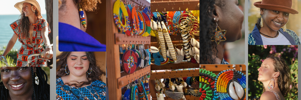 Contemporary, stylish and vibrant earrings 