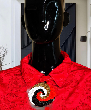 How it will look on a collar outfit
