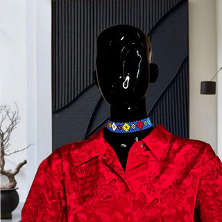 How the choker will look on a collar outfit